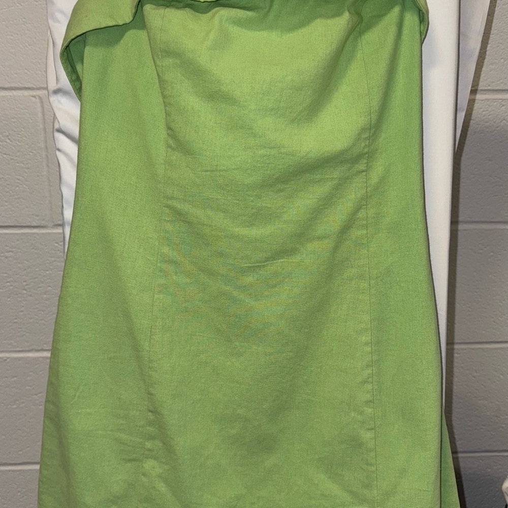 Chic Green Strapless Dress